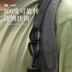 アウトドア360回転フック携帯sフック多機能登山ボタン