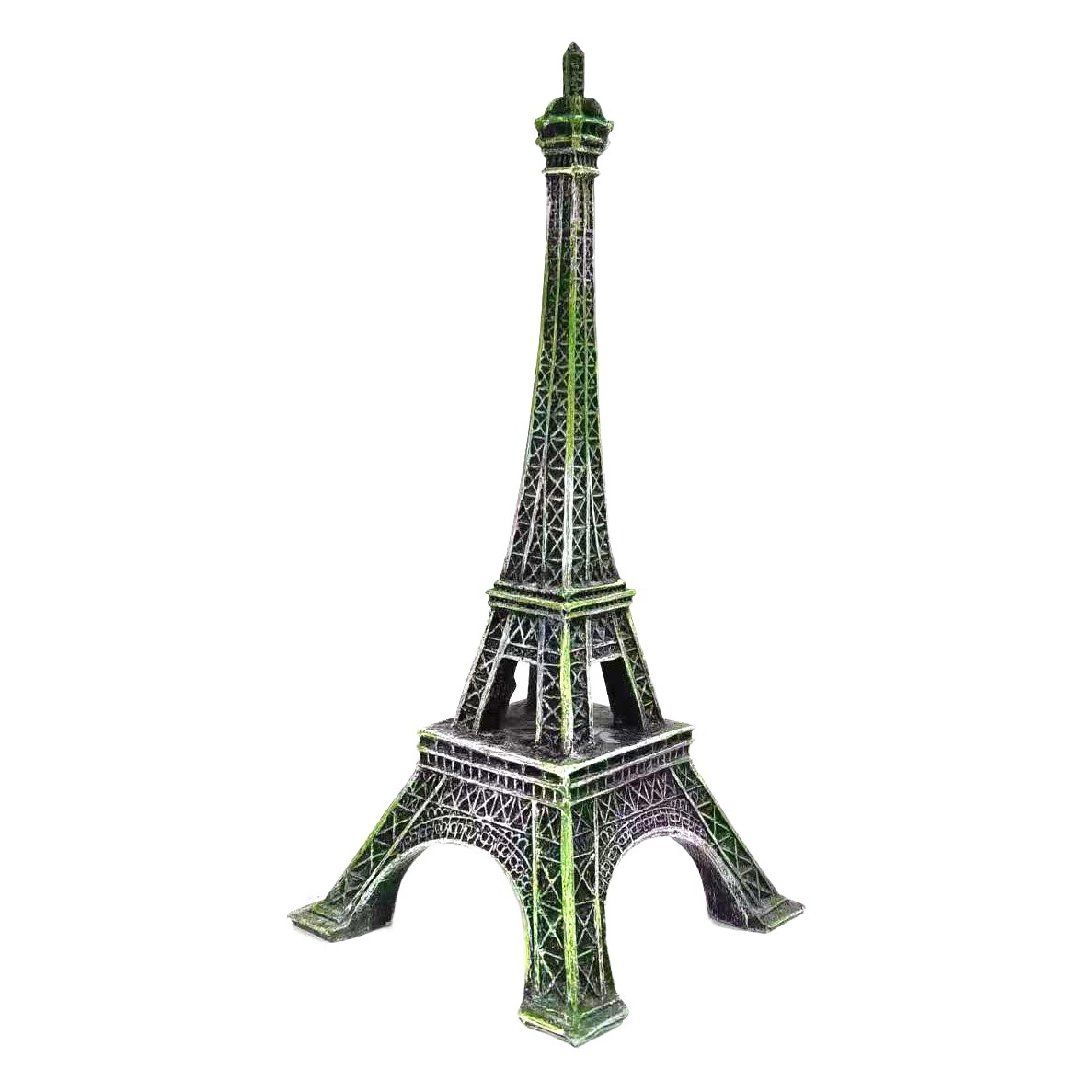 Torre decoración resina creativa decoración modelo artesanía Torre Eiffel escritorio decoración acuario pecera