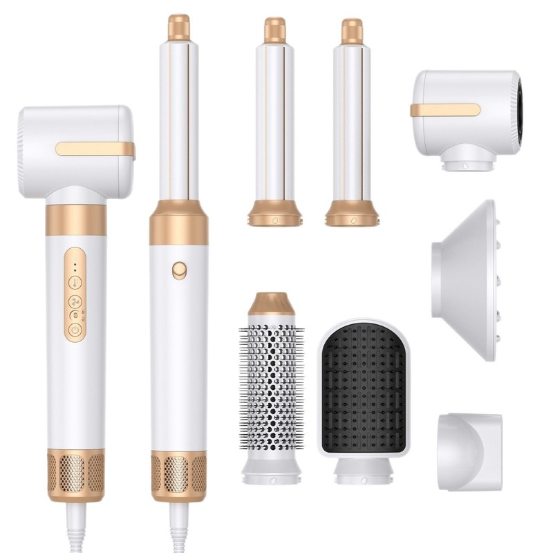 跨境吹风机多功能七合一高速吹风机自吸卷发棒 7in1hair dryer7B1|undefined