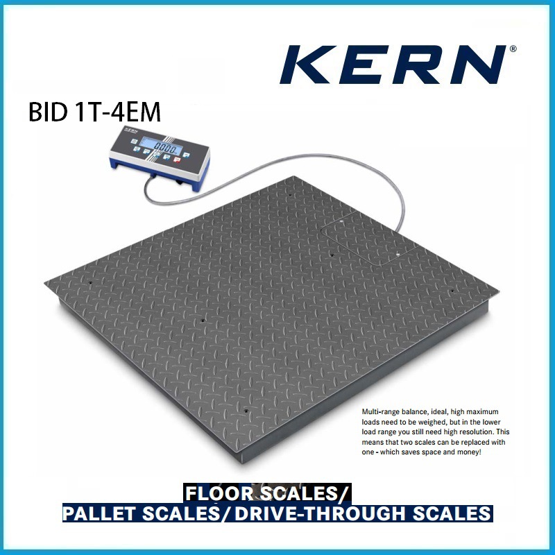 1500kg 地板秤 高分辨率多量程 BID 1T-4EM KERN品牌