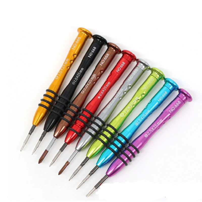 Фабрика прямых продаж ремонт и демонтаж инструмент Apple iphone668 отвертка из алюминиевого сплава с 9 отверстиями