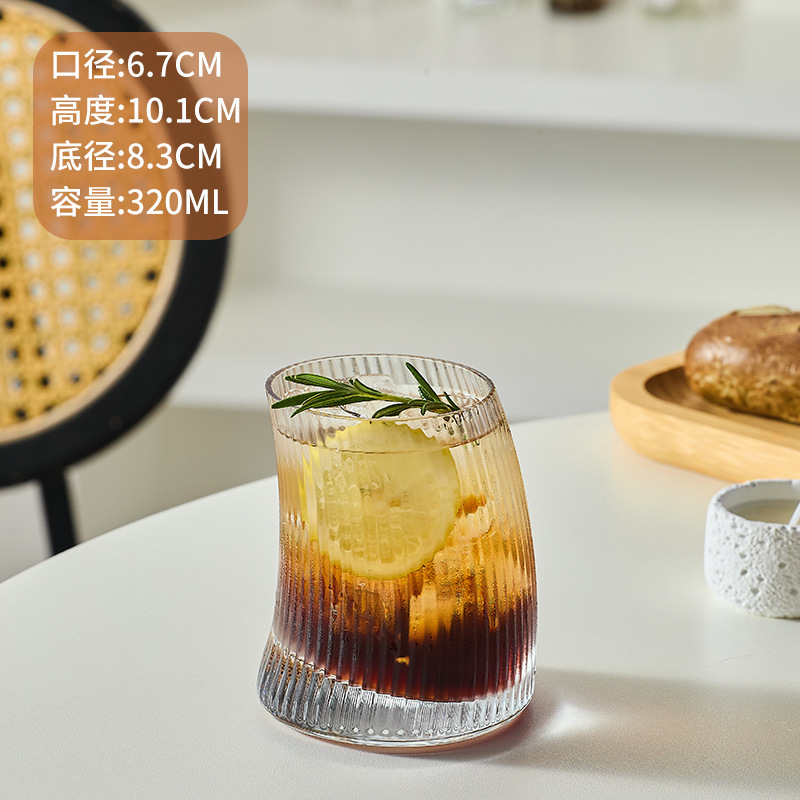 创意月牙杯网红ins风玻璃杯果汁杯高颜值莫吉托杯鸡尾酒杯奶茶杯|undefined