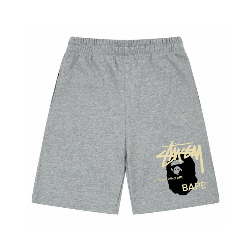 クロスボーダー ステューシー stussy 外国貿易レタープリント カジュアルパンツ スカルシーバー パレードショーツ 男女兼用 5点パンツ|undefined