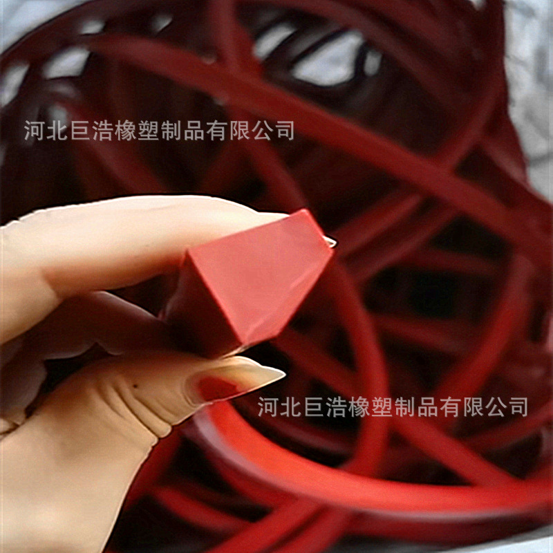 硅胶密封条 红色硅胶条 三角形硅胶密封条 异形硅胶密封条