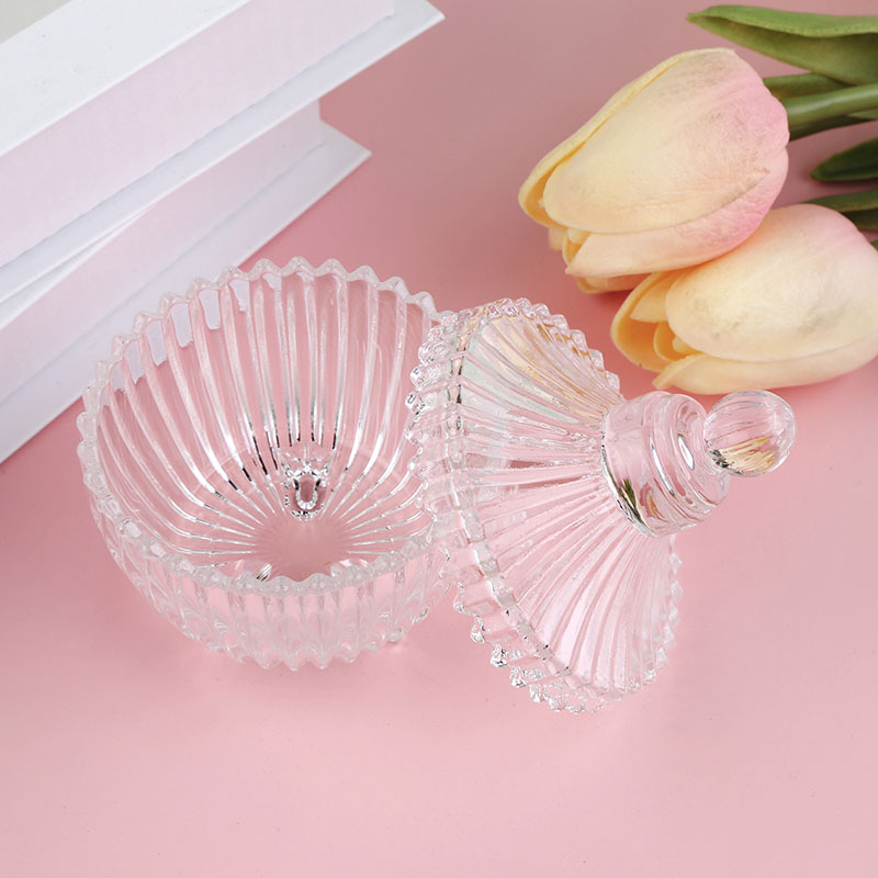 European transparent glass crystal sugar jar candy jar transparent…