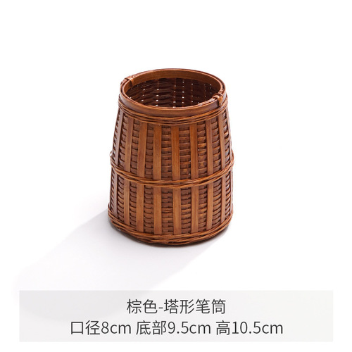 Bamboo Liujunzi storage tube, creative bamboo pen holder, tea set accessories, household tea clip, brush holder, tea ceremony storage tube