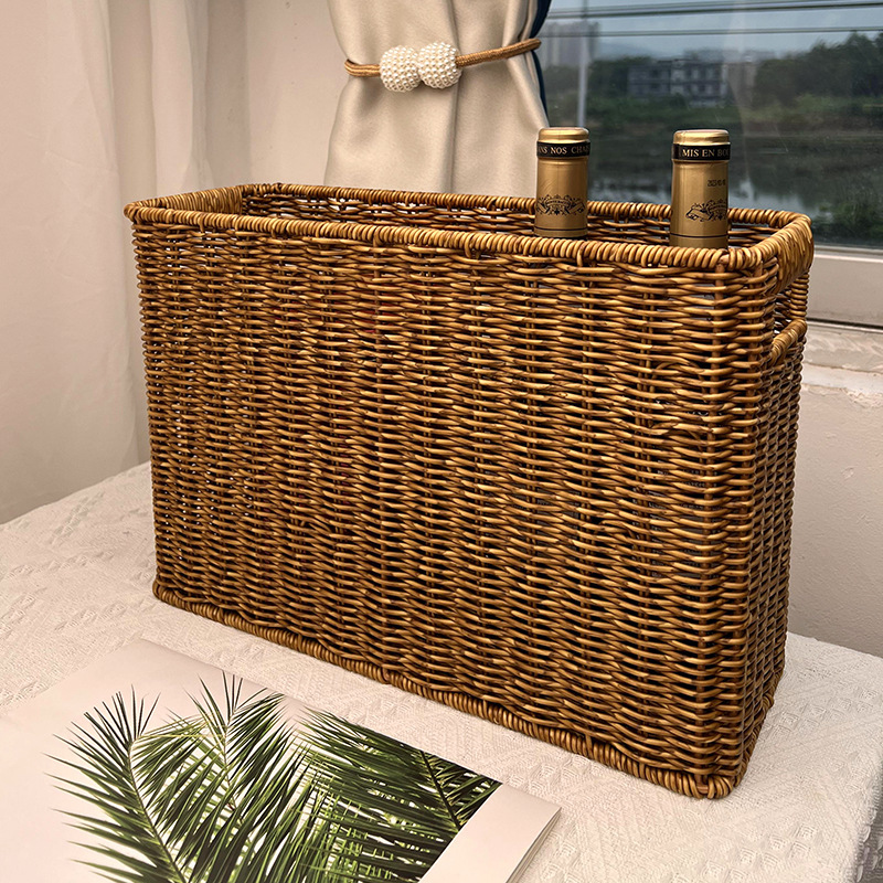 Caja de Almacenamiento para el Hogar de Metal Estilo Tejido