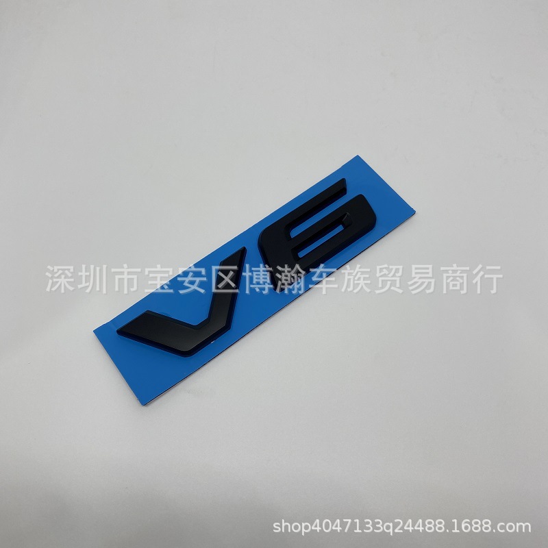 badge for Alphard | Biaozhi Car logo - matte-black-v6-one-piece