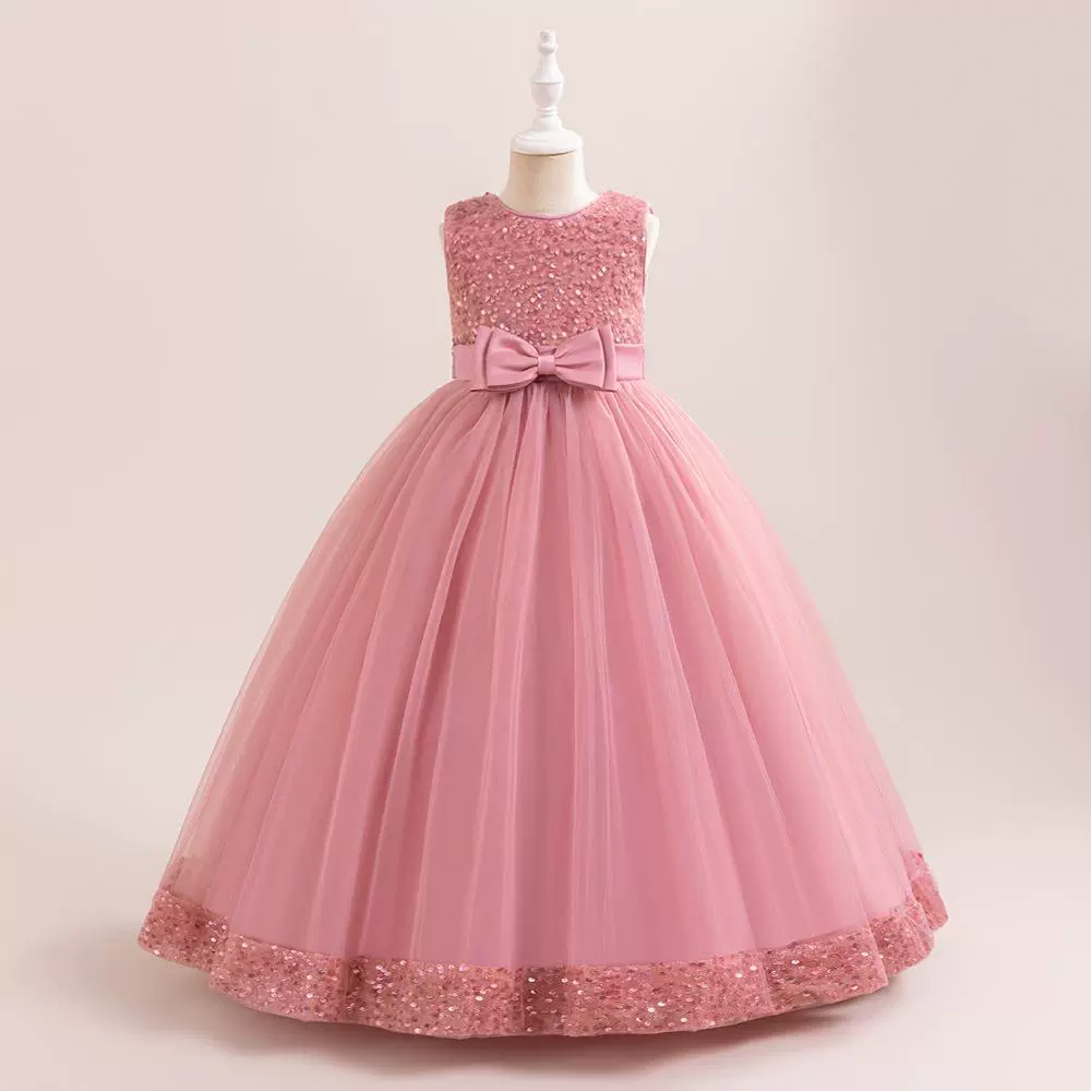 Small princess costume, dress with sleeves sleevless, long skirt, (Cross-border trading), children's clothing