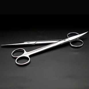 Oem Customized Medical Scissors, Surgical Scissors, Straight Head, Pointed Elbow Scissors, Stainless Steel Gauze Dressing, Suture Removal Scissors