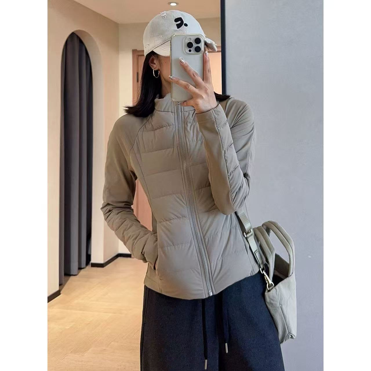 lu家新国标90白鸭绒修身显瘦小个子短款羽绒服外套女Y1008X