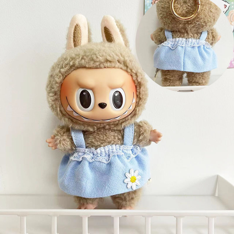ソースメーカーのみの服】17cmペンダント ラブブ服 ブラインドボックス ラブブ人形 人形服 クールブラック カラフル|undefined