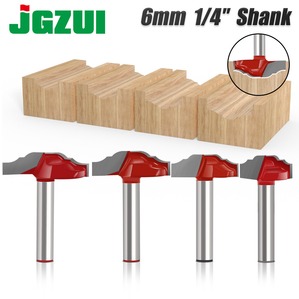 橱柜门板刀薄型双边门斗线条刀6柄1/4柄花线刀修边机铣刀柜门刀具