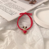 Cute metal fresh red hair rope, hair accessory, Japanese and Korean, internet celebrity