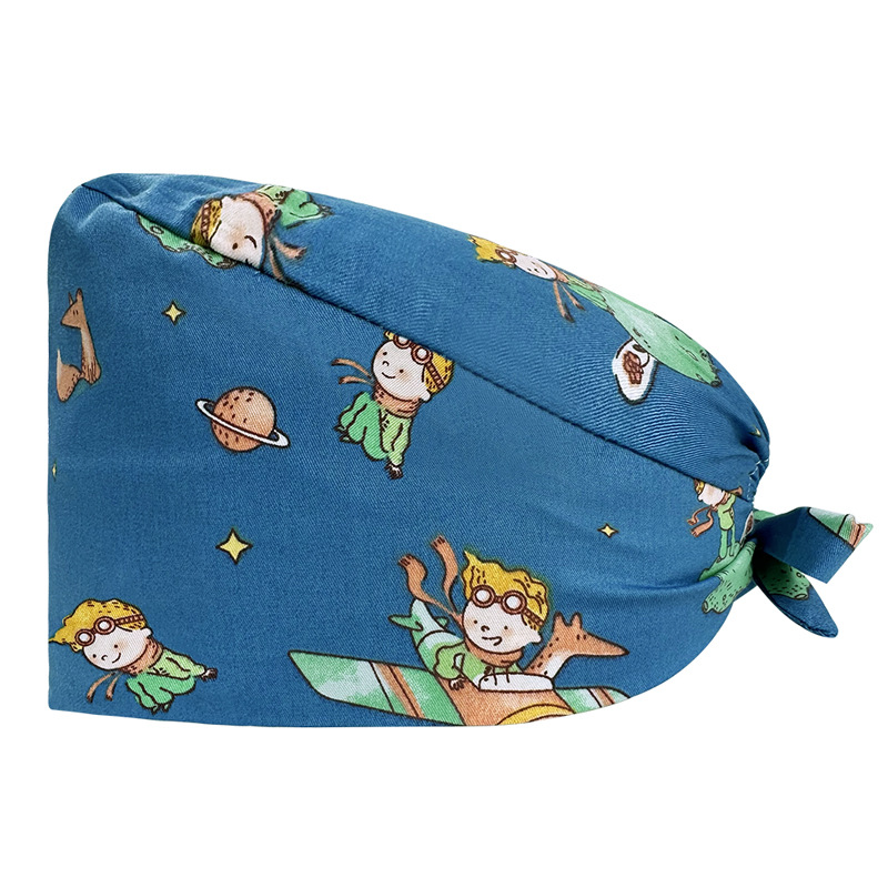 Nuevo lindo pequeño Panda de dibujos animados lindo patrón niña enfermera sombrero quirúrgico tapa de trabajo sombrero Tapa Protectora