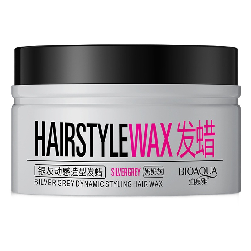 Boquanya abuela pelo gris cera gris plata modelado dinámico pelo cera pelo barro gel agua productos para el cabello al por mayor