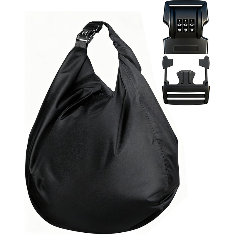 Cross-Border New Motorcycle Helmet Bag, Outdoor Riding Rainproof Large-Capacity Anti-Theft Password Lock Storage Bag in Stock