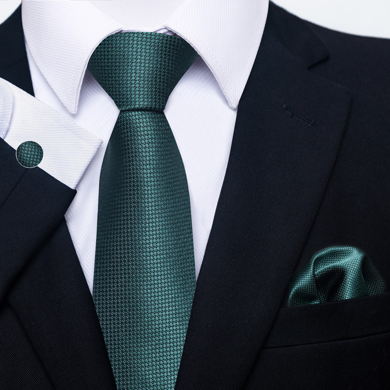 Paisley Men's Necktie Pocket Square And Cufflinks Gift Set_voghion.com