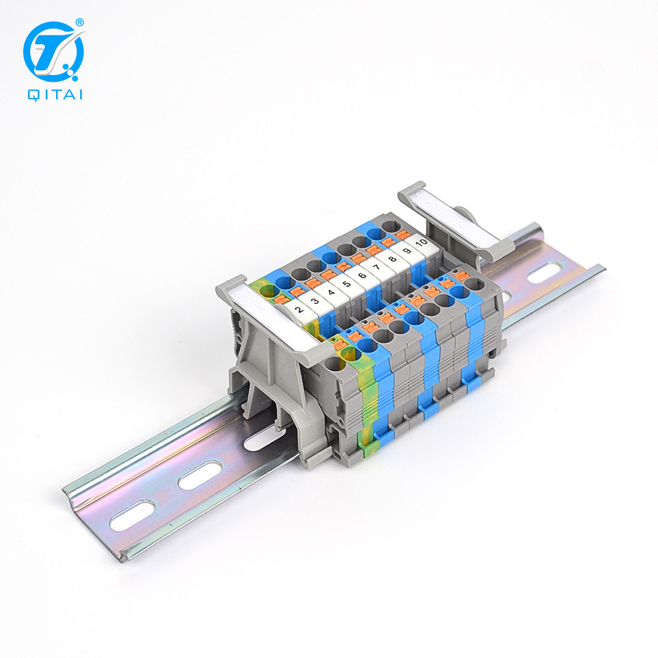 QUKJ-B1接线端子标记座UK接线端子配件号码牌数字标记条通用批发