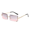 Square fashionable sunglasses, glasses, internet celebrity, gradient