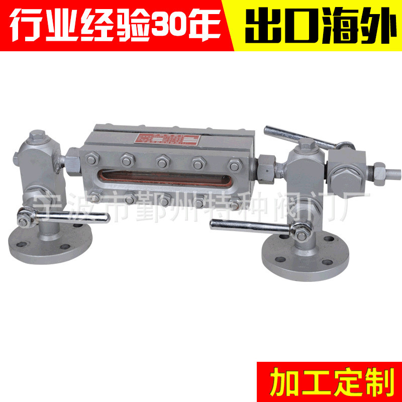 高质量钢体平板式玻璃管液位计 蒸汽锅炉贮集器液位仪 供应105