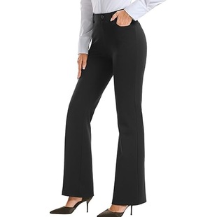 Amazon Women's Dress Pants Business Casual Work Pants with Pocket Cover regular Casual Pants for Office