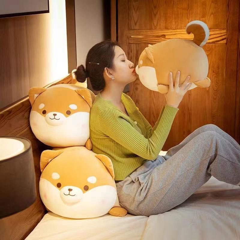 かわいい柴犬ぬいぐるみ人形人形人形抱き枕ベッド|undefined
