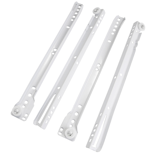 Drawer guide two-section slide rail track thickened computer desk keyboard stand wardrobe white cabinet silent wheel slide groove