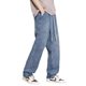 Autumn Retro Nostalgic Youth Trendy Men's Jeans Korean Style Handsome Straight Trousers Hong Kong Style All-match Loose Casual Pants