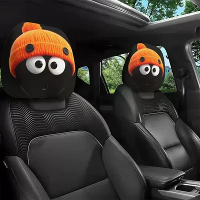 Universal seat cover — Cross-border Amazon best-selling universal pullover printed - orange-hat-double-sided-printing-1-piece