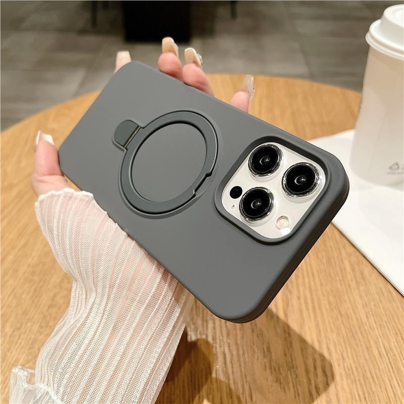 苹果17手机壳16保护套iphone15保护套全包支点磁吸支架液态硅胶软|undefined