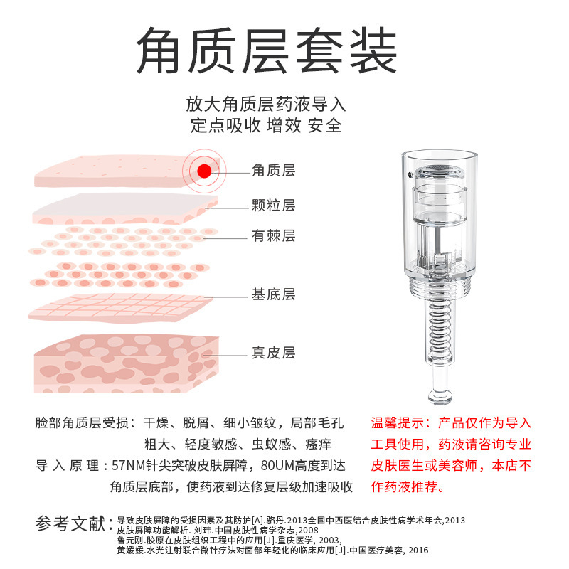 家庭用調整可能な非侵襲水光美容器浅い導電性ナノ中胚葉理学療法電気マイクロニードル微結晶導入装置|undefined