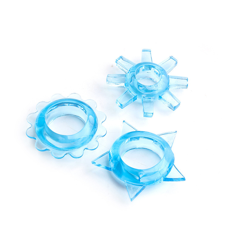 TPE Locking Delay Penis Ring, Anti-Rolling Foreskin Barrier Ring, Random Color — detail image 7