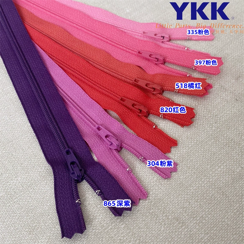 Зип-зуб Ykk №3 нейлон закрытый хвост автоматическая голова многов size ykk закрытый хвост нейлон точка мультicolor 100 штук минимальный заказ