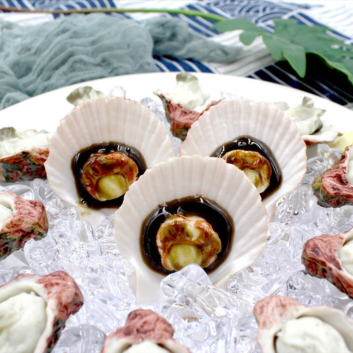 Simulated food barbecue oysters and scallops model decoration photography props hotel window display play house toys