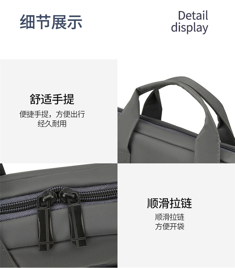 Notebook bag and handbag are suitable for Lenovo, Huawei, Apple, Dell, HP, ASUS, business trip briefcases, and can be carried diagonally on one shoulder undefined