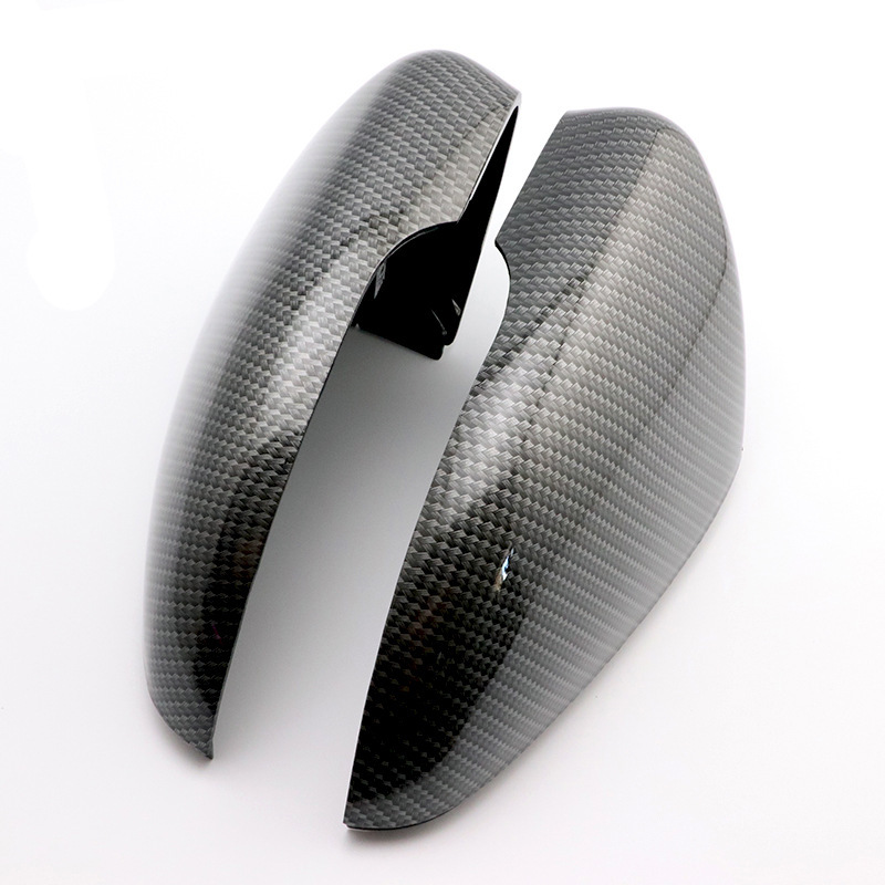 Suitable for Volkswagen Golf 6 6R GTI MK6 mirror shell carbon fiber pattern rearview mirror cover bright black modification