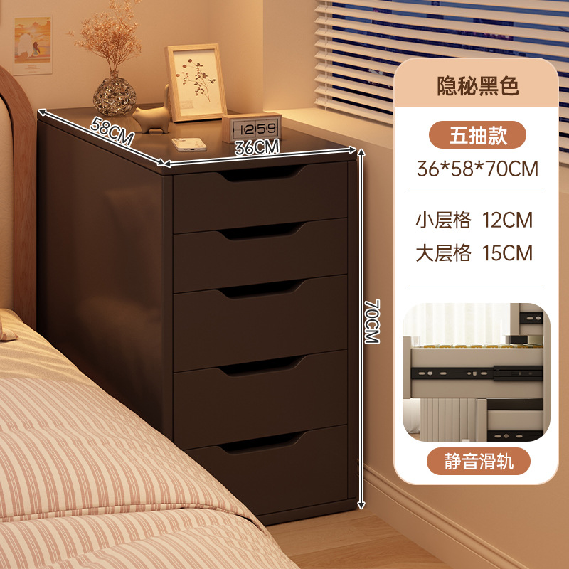 Tabina de cabezal de cama móvil pequeño armario de almacenamiento doméstico simple armario de almacenamiento multifuncional para habitaciones de alquiler