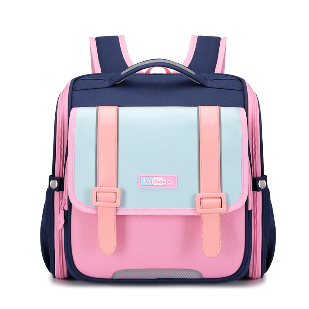 Nueva mochila horizontal para estudiantes de primaria, mochila de hombro de gran capacidad para niños, 1 - 2 - 4 grados, ligera