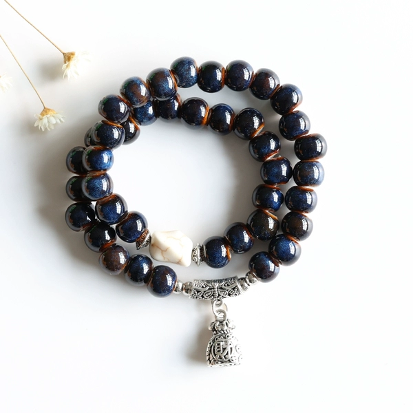 Flower glaze sapphire blue [lucky bag]