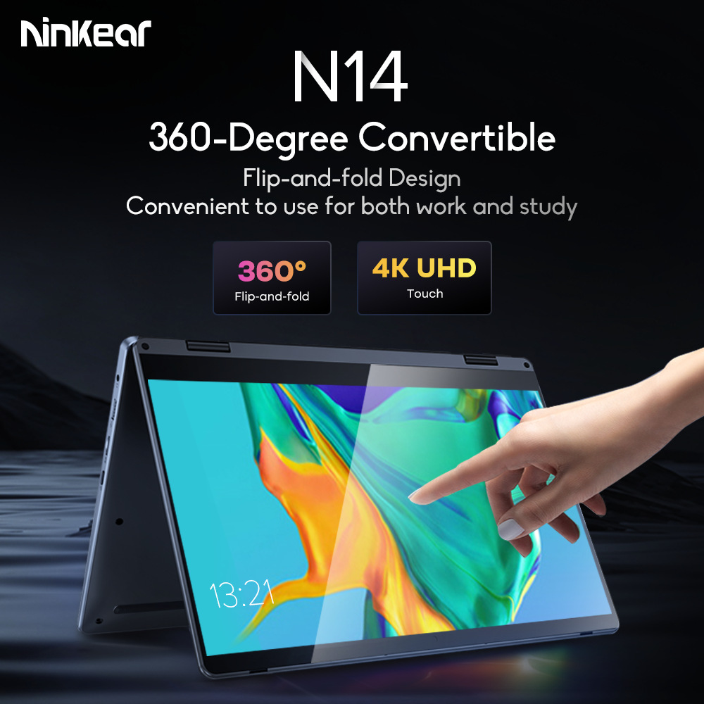Ninkear N14 笔记本 14英寸4K屏笔记本电脑  N95办公笔记本电脑