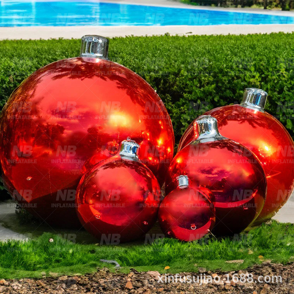 Fábrica directa de gran espejo bola de decoración interior al aire libre fiesta de Navidad Halloween PVC infláble flash
