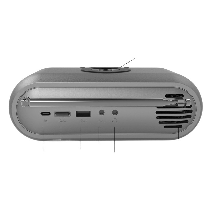 2023 nuevo reloj de carga inalámbrica reloj despertador Bluetooth audio Bluetooth altavoz de carga inalámbrica DAB radio digital