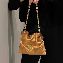 【高版本】杨幂同款罗家精致福袋包2025新款真皮单肩腋下云朵包女