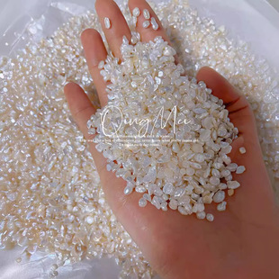 Qingwang popular new high-quality Baroque Pearl series natural pearl irregular Bright Pearl nail jewelry