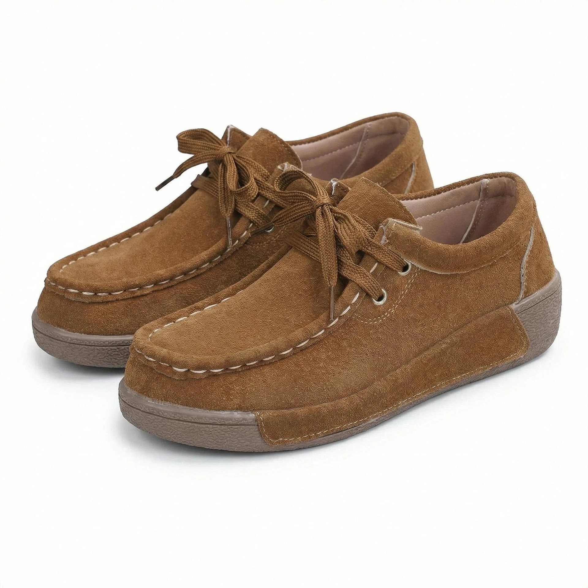 Comercio exterior Europa y América de tamaño grande moda zapatos casuales de suela gruesa para mujeres nuevos zapatos de camisa redondeada correa de zapatos perezosos transfronterizos image 6