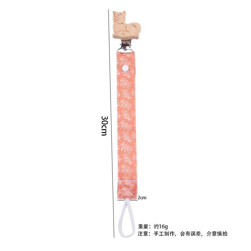 Nuevos productos para bebés de dibujos animados animales de beech chupeta clips desmontable larga cadena de chupeta de tela cadena anti-caída