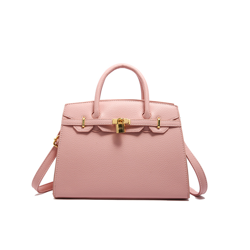 Bolso de mujer de textura avanzada transfronteriza nuevo estilo de moda litchi Kelly bolso de platino bolso de hombro único bolso de mano