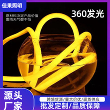 定制霓虹圆管灯带条360度发光柔性高亮户外亮化防水220v软管灯带