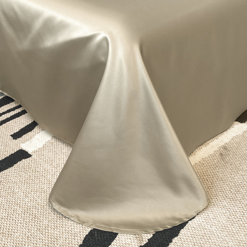 European-style bed sheet set of four pieces 100% cotton high-end light luxury ice silk duvet cover new pure cotton wedding bed linens
